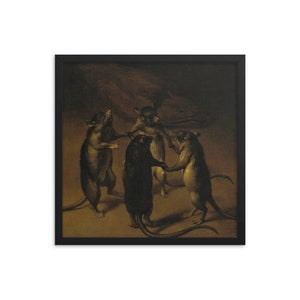 The Dance of the Rats by Ferdinand van Kessel Framed Print