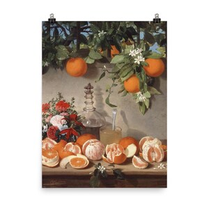 Still Life with Oranges Poster Print
