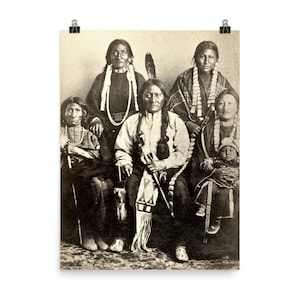 Sitting Bull and Family 1881 Poster Print