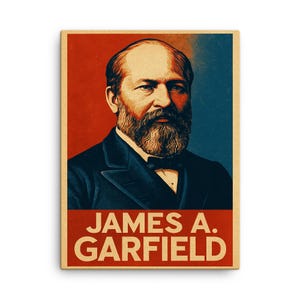 James A. Garfield Portrait Canvas Print: Historic American President Wall Art