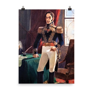 Retrato de Simón Bolívar por Arturo Michelena Impresión de carteles