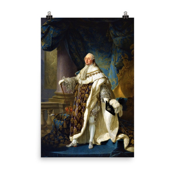 Louis XVI, roi de France par Antoine-François Callet Tirage d’affiche