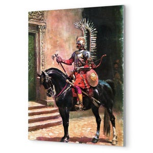 Winged Hussar Metal Print: Epic Polish Cavalry Art