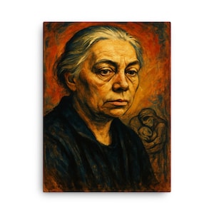 Kathe Kollwitz Canvas Print, German Expressionist Wall Art, Dramatic Modern Home Decor, Unique Fine Art Gift