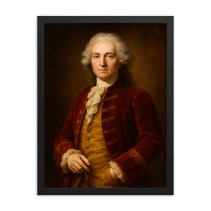 Saint Germain the Count Framed Print—Mystical Wall Art Decor, Occult Masterpiece, Unique Spiritual Gift, Luxe Home Gallery Accent
