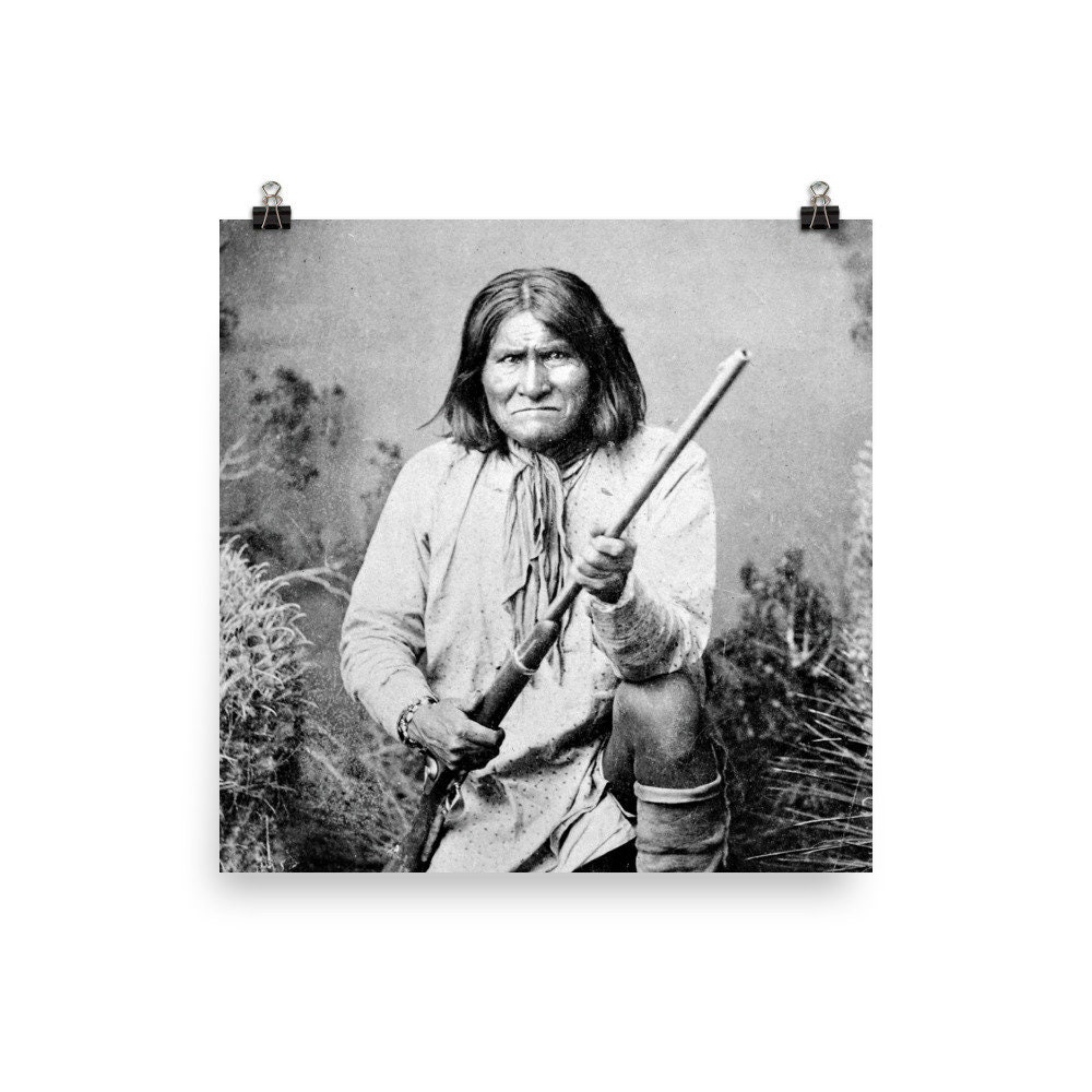 Geronimo Portrait Poster Print - Etsy