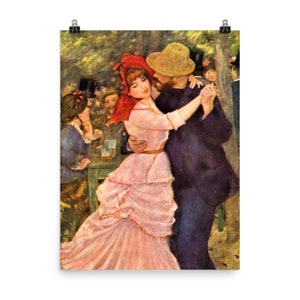 Dance at Bougival by Auguste Renoir Poster Print