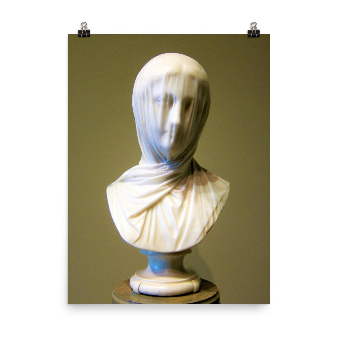 The Veiled Nun bust Photo Poster Print - Etsy