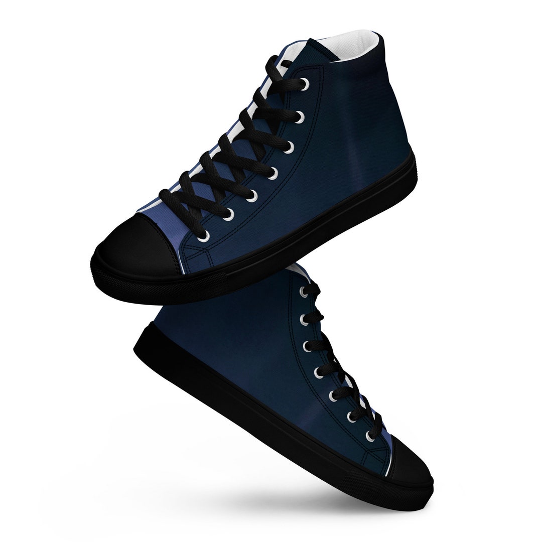 black canvas high tops