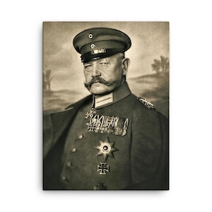 Paul von Hindenburg Canvas Print: Historic Weimar President Portrait Wall Art