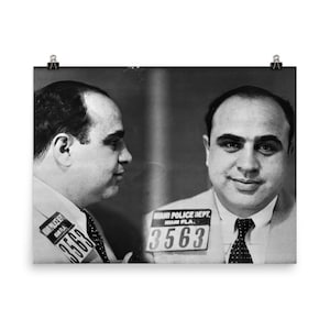 Al Capone Mugshot-poster afdrukken