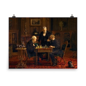 The Chess Players by Thomas Eakins Poster Print