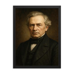 Emil Lenz Framed Print: Vintage Physicist Portrait - Science History Decor