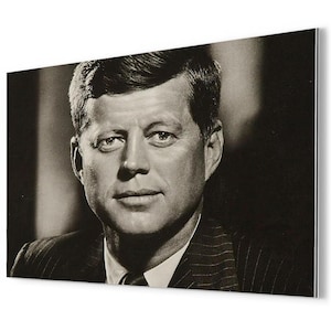 JFK Metal Print: Iconic John F Kennedy Portrait Presidential Wall Art