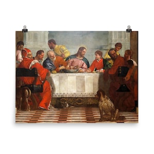 Feast in the House of Levi Wall Art | Veronese Detail Poster Print | Renaissance Masterpiece Home Decor