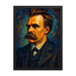 Friedrich Nietzsche Framed Print: Intellectual Wall Art Decor