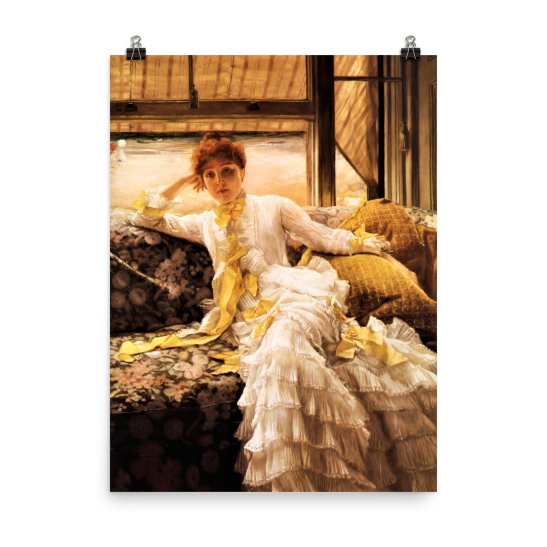 Seaside july: Specimen of a Portrait by James Tissot Poster Print - Etsy