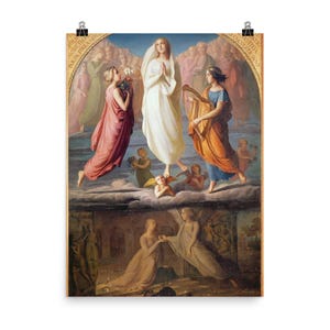 Póster de la Asunción de la Virgen - Obra maestra de Louis Janmot para una elegante decoración del hogar