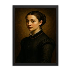 Sofonisba Anguissola Framed Wall Art Print – Renaissance Portrait Decor, Classic Fine Art Reproduction, Elegant Gift for Art Lovers