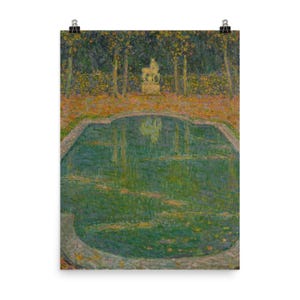 アンリ・ル・シダネ作「Le Bassin du Centaure、Automne」ポスタープリント