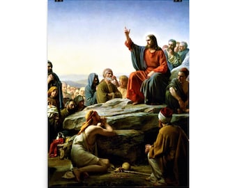 Carl Bloch Sermon on the Mount 1877 Print Poster - Etsy