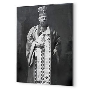 St. Alexis Toth Metalldruck - Griechisch Ikonenwand Wandkunst, Christliche Kirche & Hausaltar Geschenk