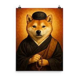 Impresión artística de sabiduría zen de Dogen - Póster minimalista japonés - Potencia la atención plena y la serenidad - Decoración de pared única