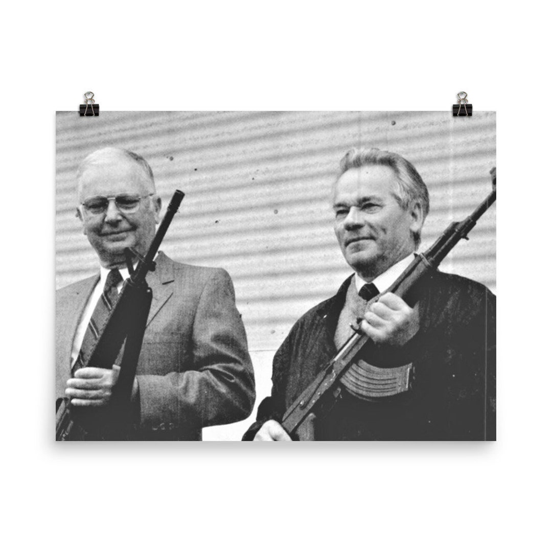 Eugene Stoner Meets Mikhail Kalashnikov Poster Print - Etsy