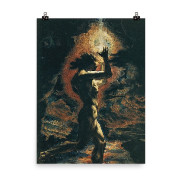 Prometheus By Jean Delville Poster Print