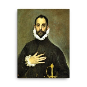 El Greco Canvas Print: Renaissance Nobleman Portrait Wall Art