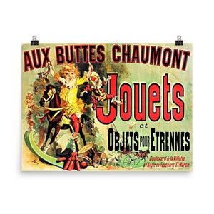 Aux Buttes Chaumont Jouets Poster Print