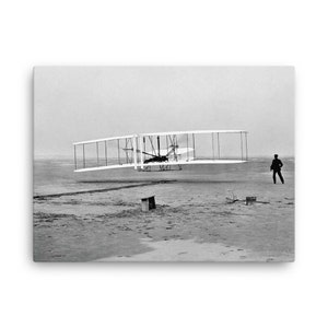 Wright Brothers First Flight Canvas Print - Canvas Wall Art