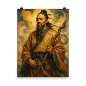 Zhuang Zhou Philosophy Print: Zen Taoism Wall Art