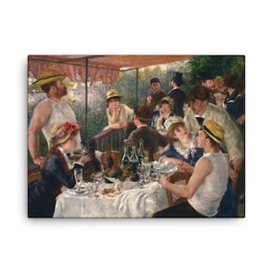 Luncheon of the Boating Party Canvas Print – Renoir Wall Art Masterpiece, Impressionist Home Decor, Fine Art Reproduction