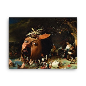Impresión en lienzo La tentación de San Antonio de Joos Van Craesbeeck - Lienzo decorativo para pared