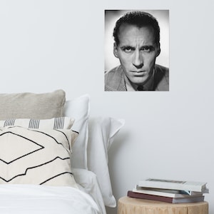 Sir Christopher Lee Poster Print, Vintage Horror Movie Posters