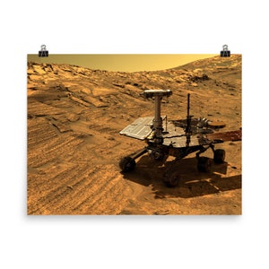 Opportunity Rover in Endurance Crater Poster Print