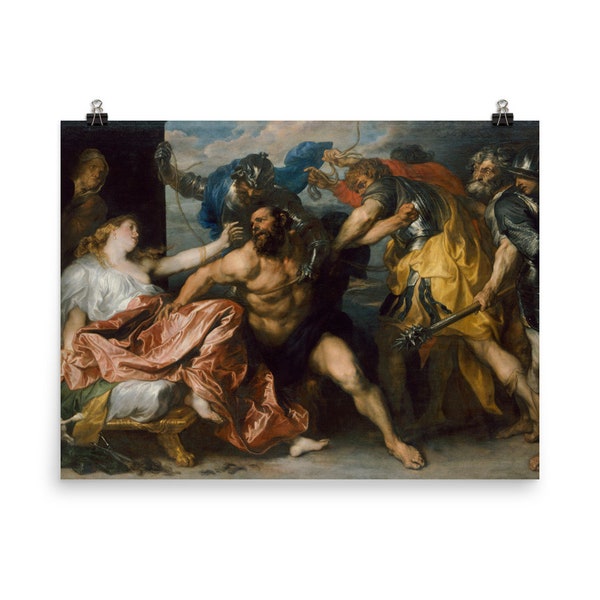 Samson and Delilah by Anton van Dyck Poster Print