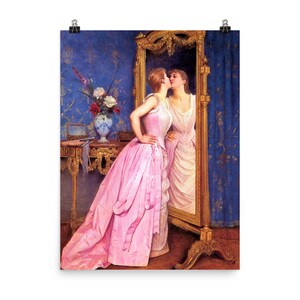 Vanity By Auguste Toulmouche Poster Print