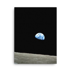 Earthrise Apollo 8 Leinwand Druck