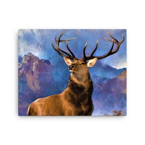 The Monarch of the Glen by Edwin Landseer Canvas Print - Canvas Wall Art
