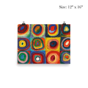 Kandinsky Rings Kandinsky Concentric Rings Poster Print - Unique Abstract Wall Art ...