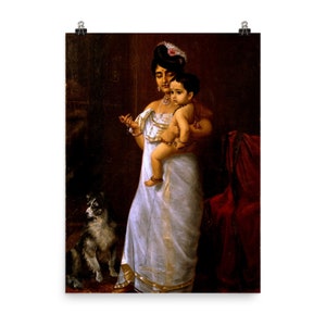 Il vient Papa par Raja Ravi Varma Poster Print
