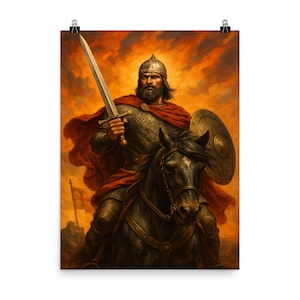 El Cid Vintage Poster Print - Unique Historical Spanish Hero Wall Art for Home Decor - Perfect Gift Idea