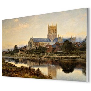 Worcester Cathedral Metal Print by Benjamin Leader: English Heritage Wall Art