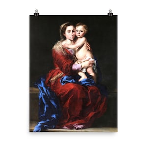Póster de La Virgen del Rosario de Bartolomé Esteban Murillo
