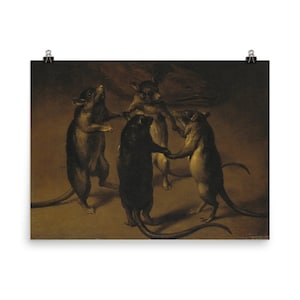 The Dance of the Rats by Ferdinand van Kessel Poster Print