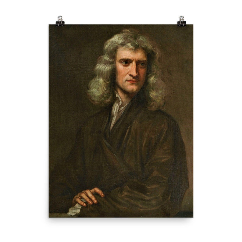 Sir Isaac Newton Poster Print Etsy
