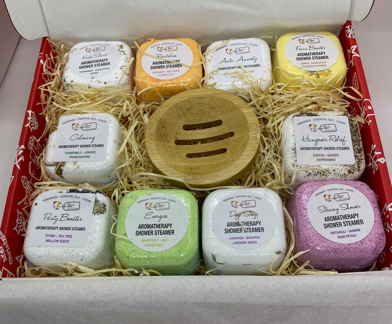 CHRISTMAS EDITION Aromatherapy Shower Steamers Gift Box With Etsy UK