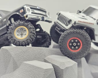 SCX30 0.7" (18mm) Beadlock Wheels 0 to -2mm offset fits Injora tires